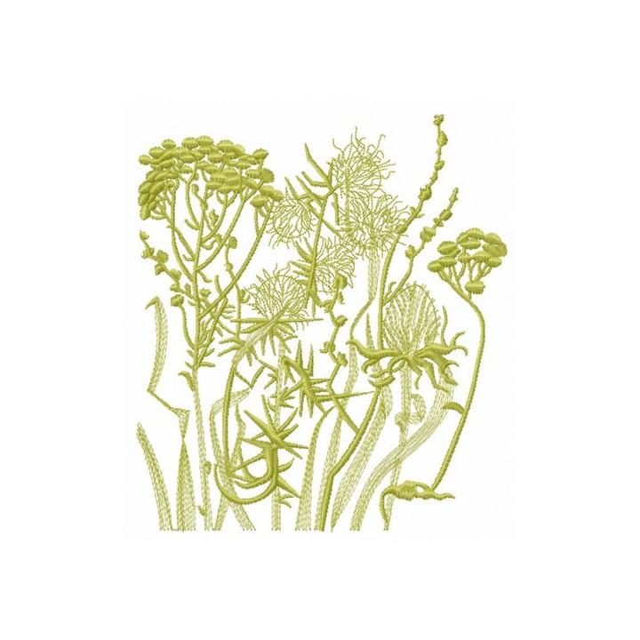 Field grass silhouettes embroidery design - Embroidery Design