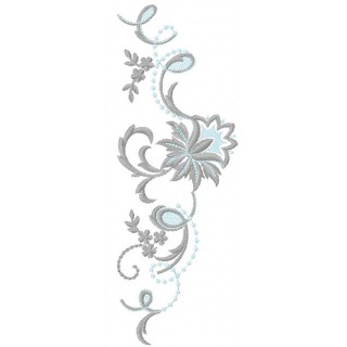Vintage flower decoration embroidery design - Embroidery Design