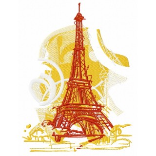 Eiffel Tower 2 embroidery design - Embroidery Design