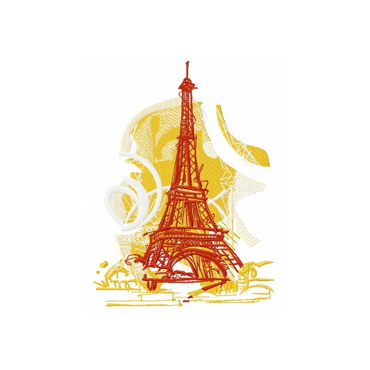 Eiffel Tower 2 embroidery design - Embroidery Design