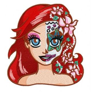 Fancy Ariel embroidery design - Embroidery Design