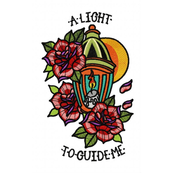 A light to guide me embroidery design - Embroidery Design