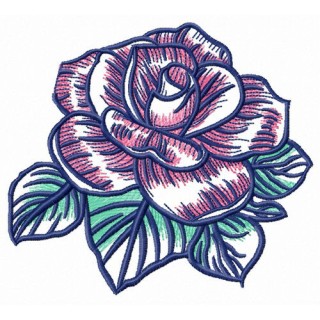 Rose freshness embroidery design - Embroidery Design