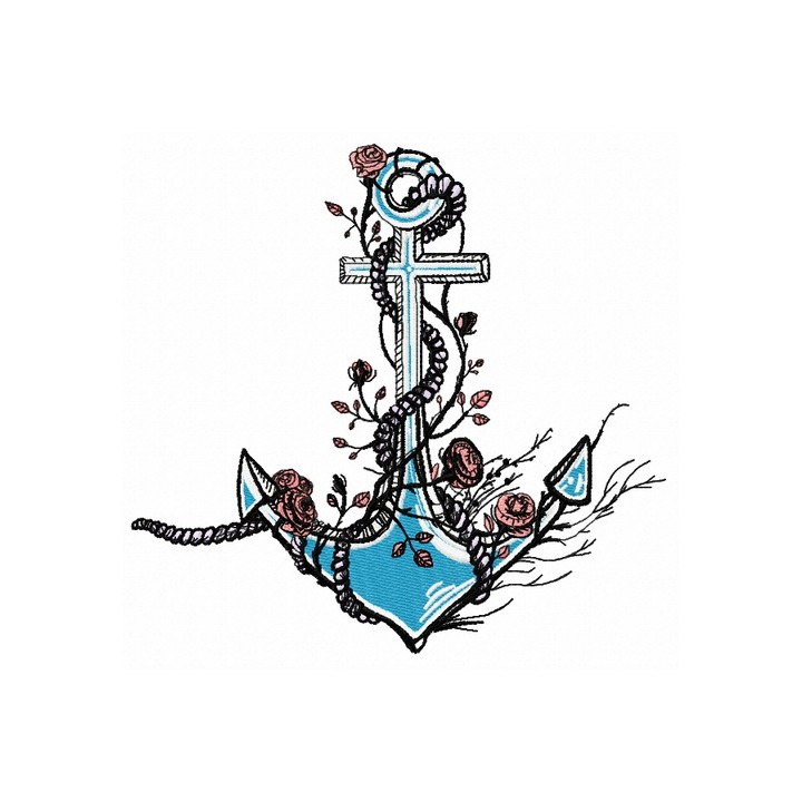 Anchor 13 embroidery design - Embroidery Design