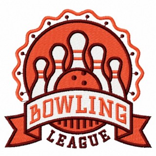Bowling league 2 embroidery design - Embroidery Design