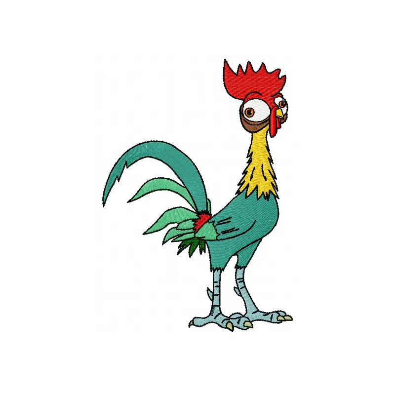 Heihei embroidery design featuring the beloved character from Moana, perfect for creating fun stitched motifs.