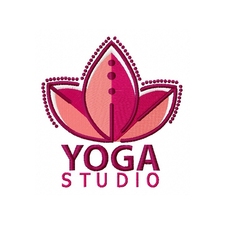 Yoga studio embroidery design - Embroidery Design