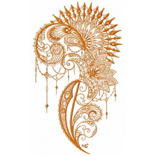 Lace decoration embroidery design - Embroidery Design