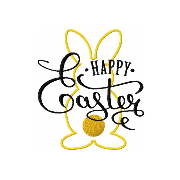 Happy Easter 5 embroidery design - Embroidery Design