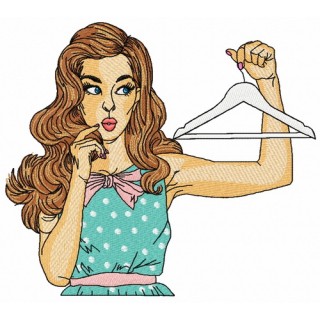 I have nothing to wear embroidery design - Embroidery Design