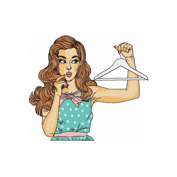 I have nothing to wear embroidery design - Embroidery Design