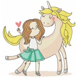 I love unicorn embroidery design - Embroidery Design