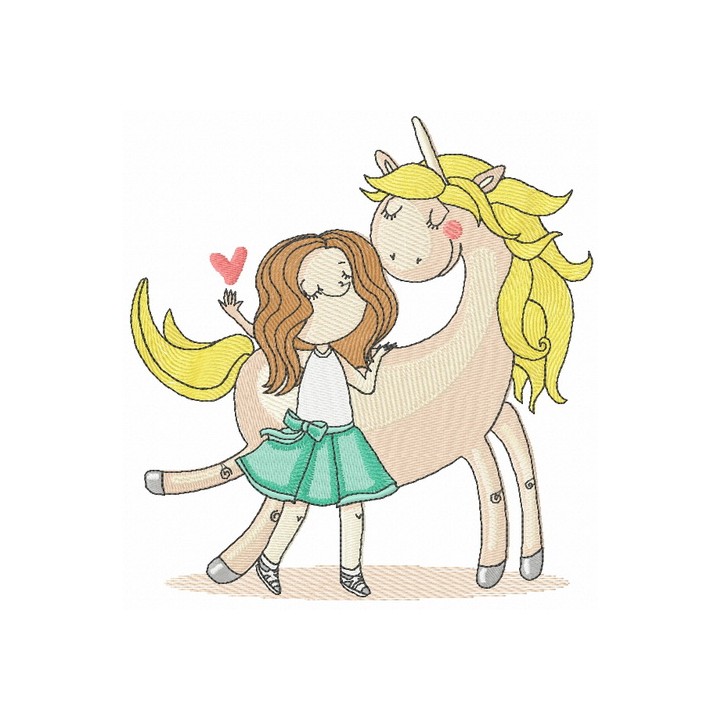 I love unicorn embroidery design - Embroidery Design