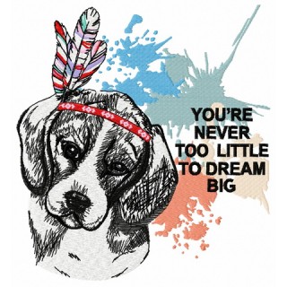 Beagle embroidery design - Embroidery Design