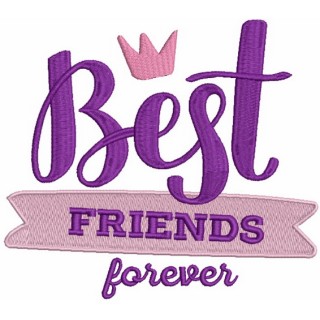 Best friends forever embroidery design - Embroidery Design