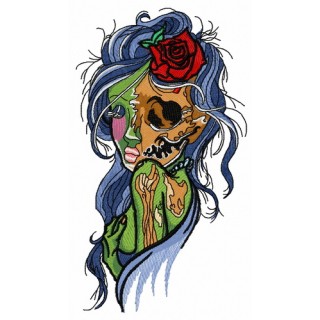 Fancy girl 2 embroidery design - Embroidery Design