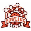 Bowling league embroidery design featuring a fun bowling motif, perfect for stitching on t-shirts and tote bags.