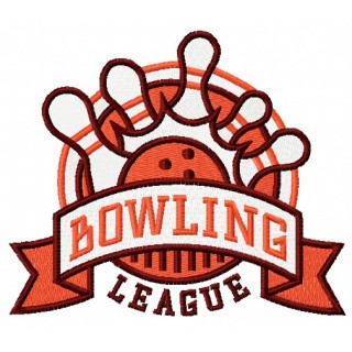 Bowling league embroidery design - Embroidery Design