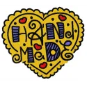 Preview of 'I love handmade' embroidery design showcasing intricate stitching patterns for crafting projects.