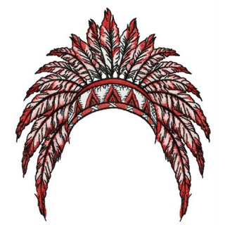 Gorgeous warbonnet embroidery design - Embroidery Design