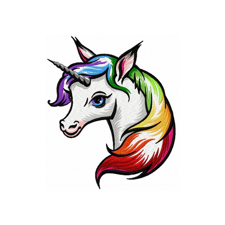 Unicorn Wishes embroidery design - Embroidery Design