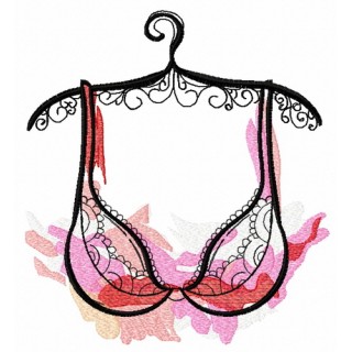 Bra embroidery design - Embroidery Design