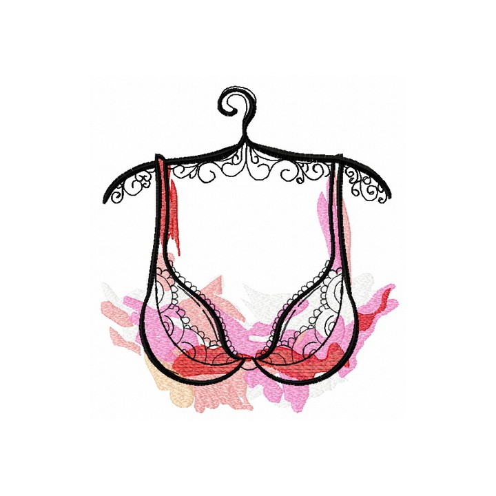 Bra embroidery design - Embroidery Design