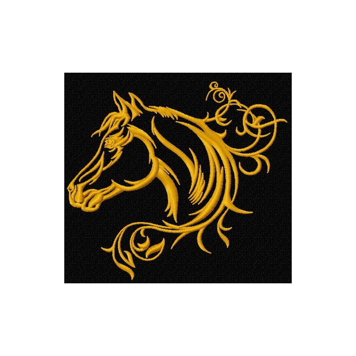 Tribal horse 4 embroidery design - Embroidery Design