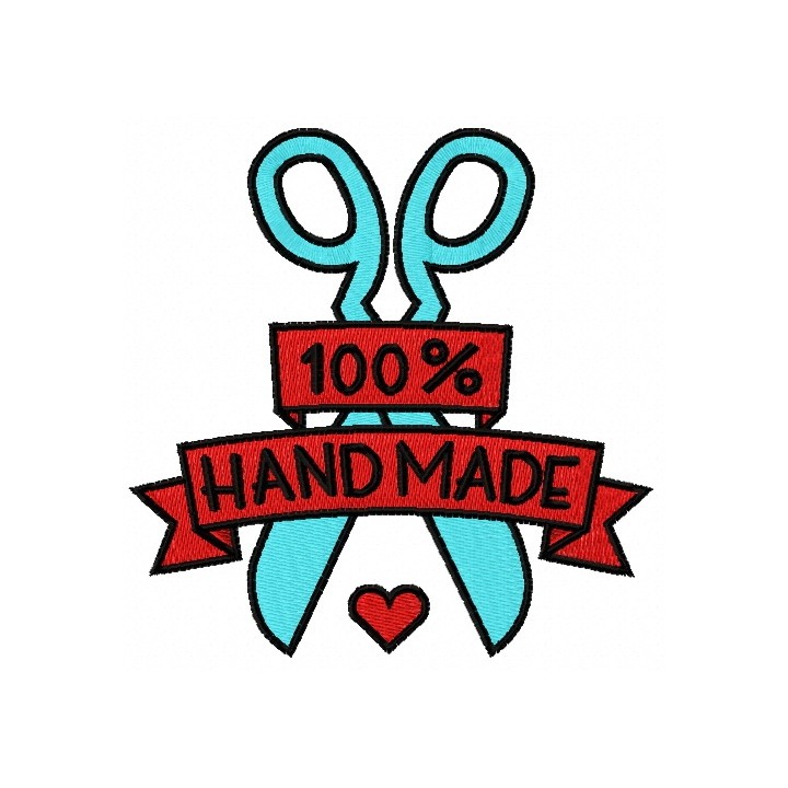 100% handmade 2 embroidery design - Embroidery Design