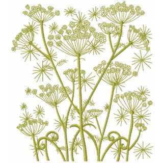 Green field embroidery design - Embroidery Design