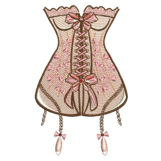 Corset embroidery design - Embroidery Design