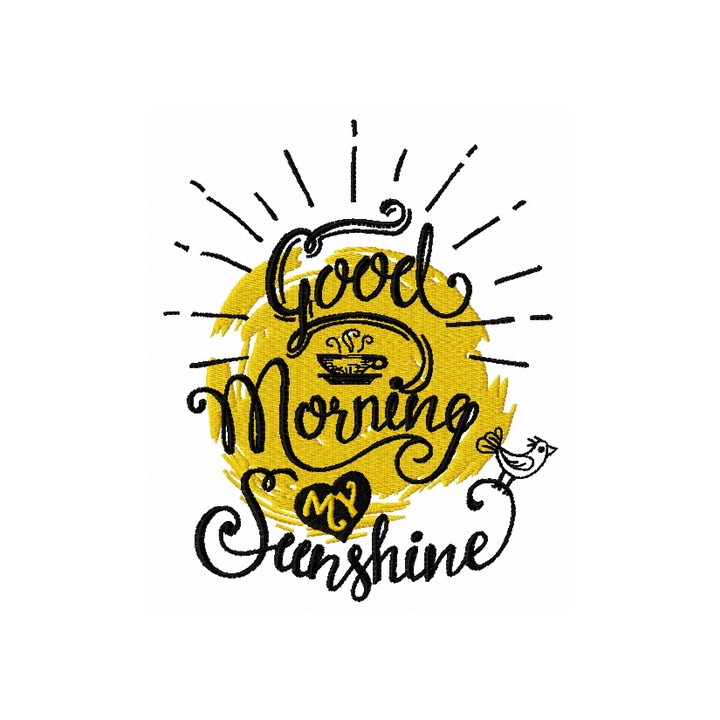 Good morning my sunshine embroidery design - Embroidery Design