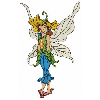 Daisy fairy embroidery design - Embroidery Design