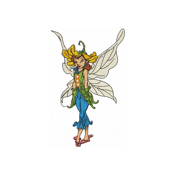 Daisy fairy embroidery design - Embroidery Design