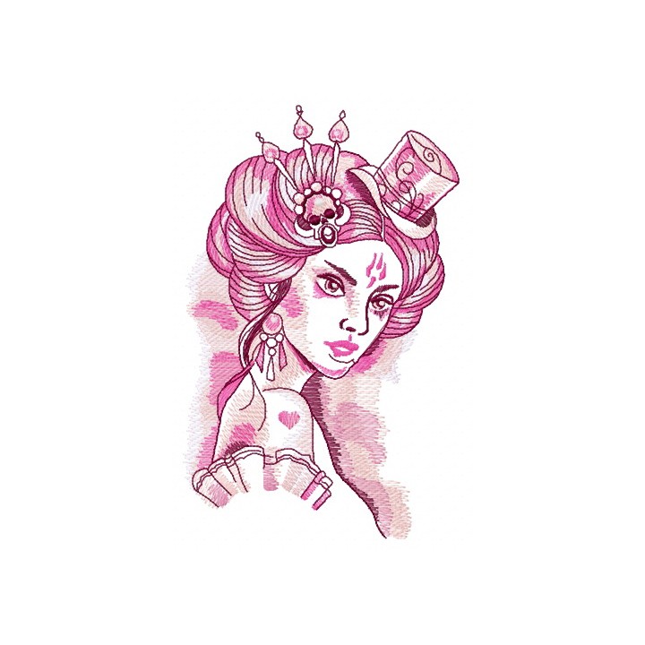 Bad girl embroidery design - Embroidery Design