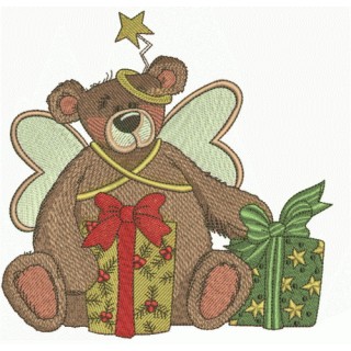 Teddy bear fairy 6 embroidery design - Embroidery Design