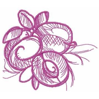 Berry sketch embroidery design - Embroidery Design