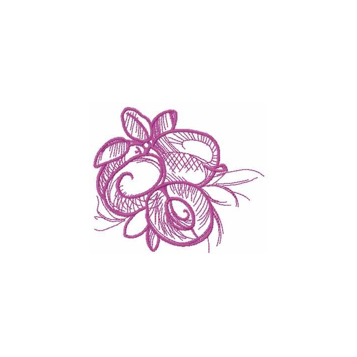 Berry sketch embroidery design - Embroidery Design