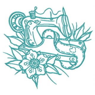 Sewing ribbon with heart embroidery design - Embroidery Design