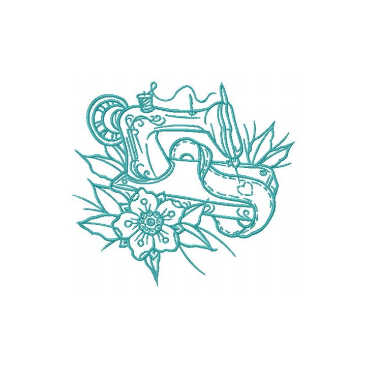 Sewing ribbon with heart embroidery design - Embroidery Design