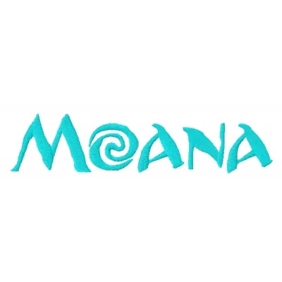 Moana logo embroidery design preview showcasing intricate details for stitching on apparel and accessories.