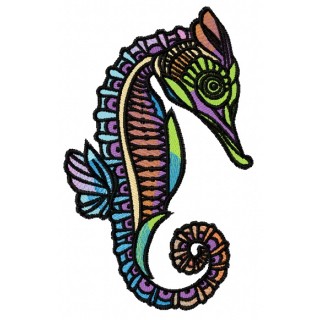 Sea horse 7 embroidery design - Embroidery Design