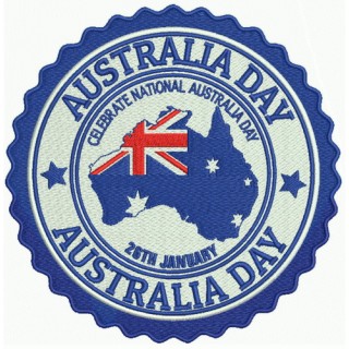 Australia Day embroidery design - Embroidery Design