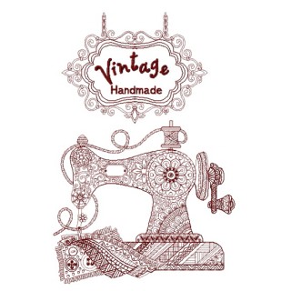 Vintage handmade embroidery design - Embroidery Design