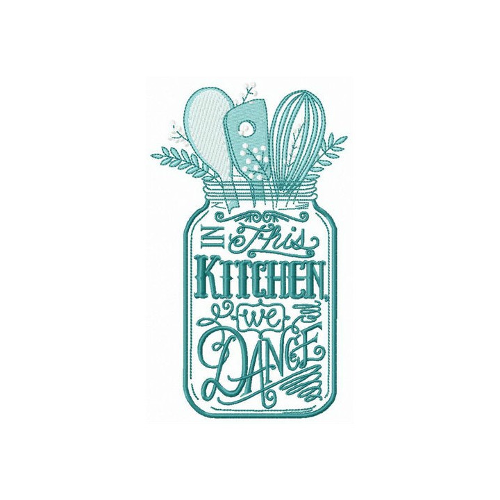 Kitchenware embroidery design - Embroidery Design