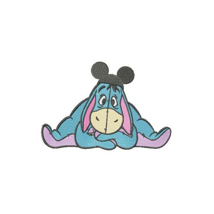 Funny Eeyore embroidery design - Embroidery Design