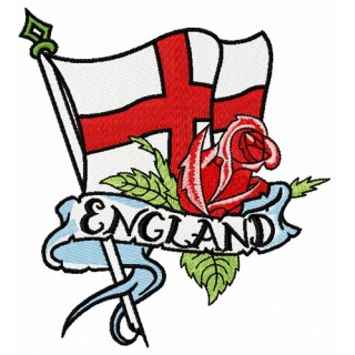 English flag embroidery design - Embroidery Design