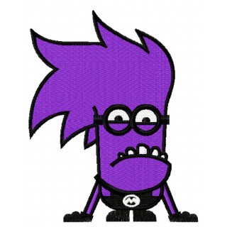 Purple Minion 7 embroidery design - Embroidery Design