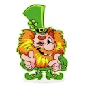 Leprechaun embroidery design showcasing a cheerful leprechaun with a pot of gold, perfect for St. Patrick's Day projects.
