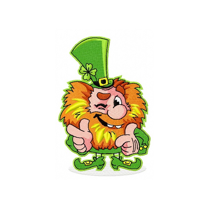 Leprechaun embroidery design - Embroidery Design